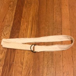 Cream colored lace belt